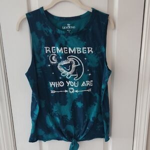 Disney Teal and Navy Lion King Tank Top